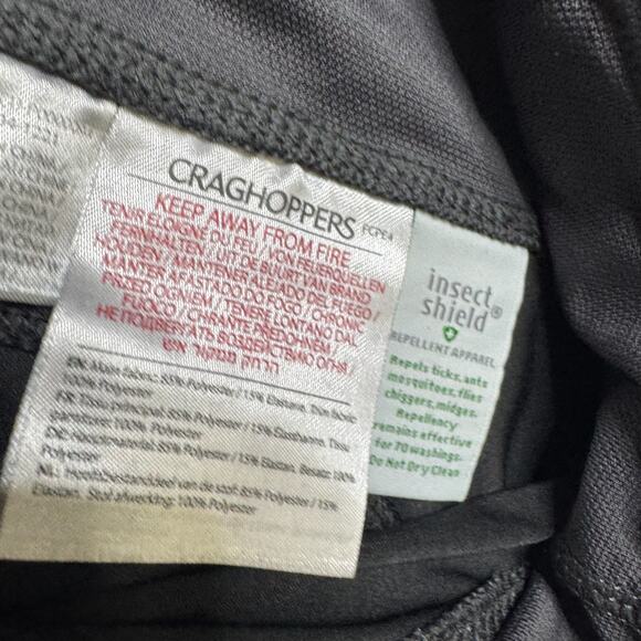Craghoppers Insect Womens Pants M NWT Shield Repellant Luna Tight Black - Picture 5 of 10